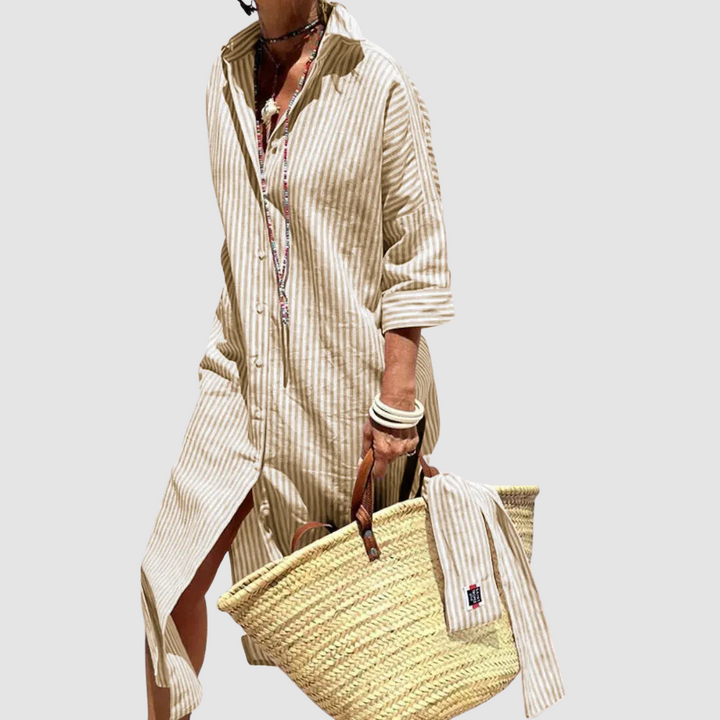 Charlotte™ Elegant Striped Summer Dress