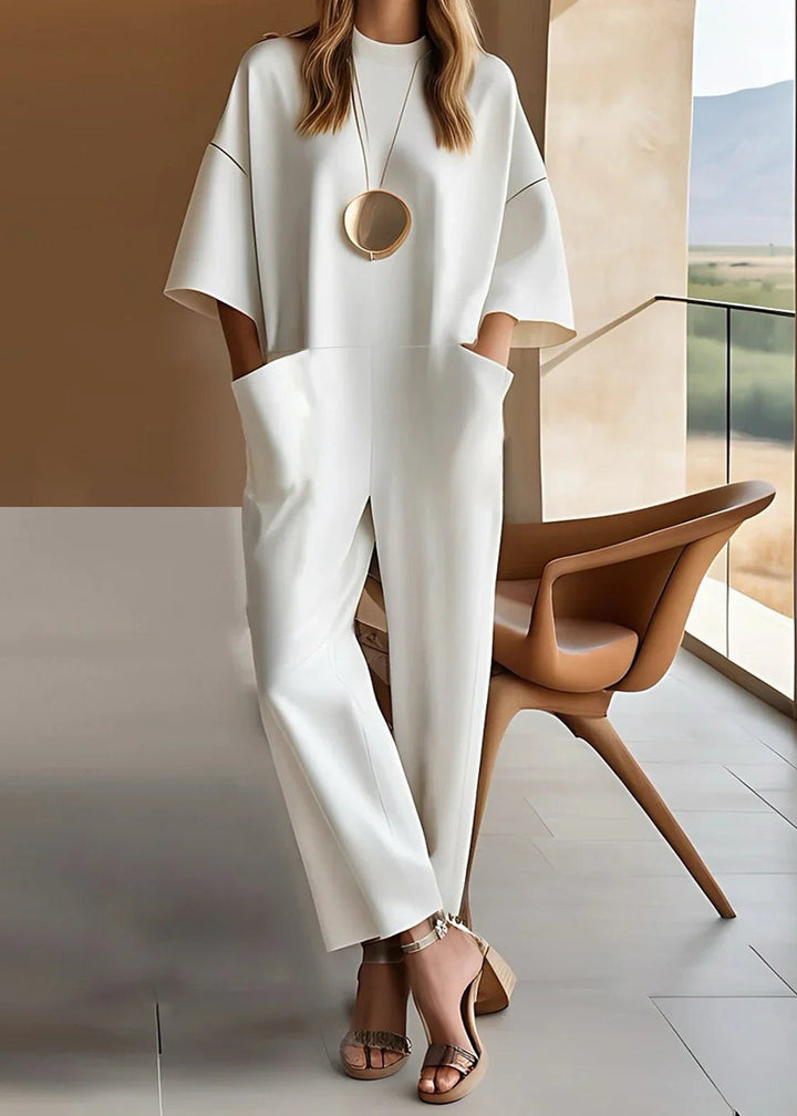 Allison™ Elegant Short-Sleeve Jumpsuit
