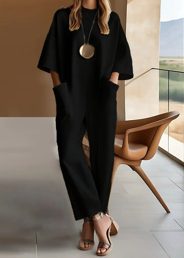 Allison™ Elegant Short-Sleeve Jumpsuit