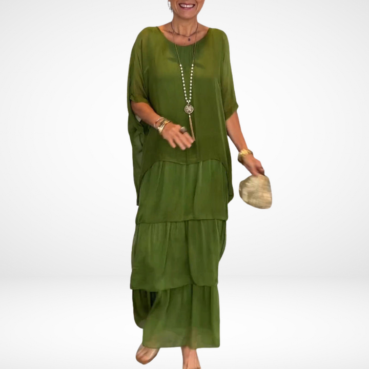 Samantha™ Artistic Loose Maxi Dress