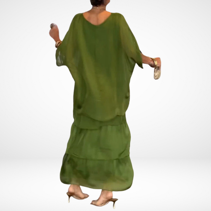 Samantha™ Artistic Loose Maxi Dress