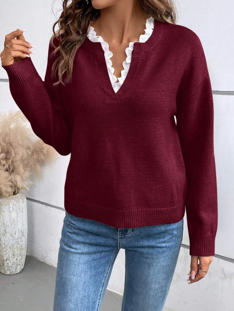Addison™ Elegant V-Neck Jumper